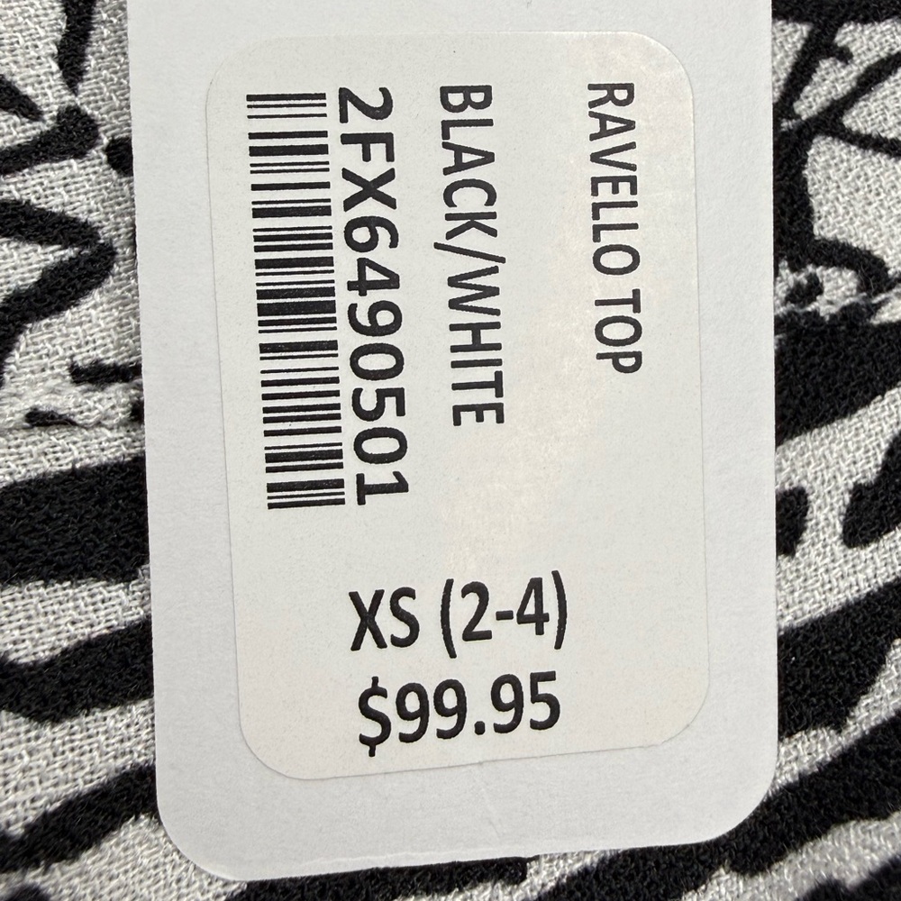 Soft Surroundings Black & White‎ Mixed-Print V-Neck Tunic - Picture 7 of 11